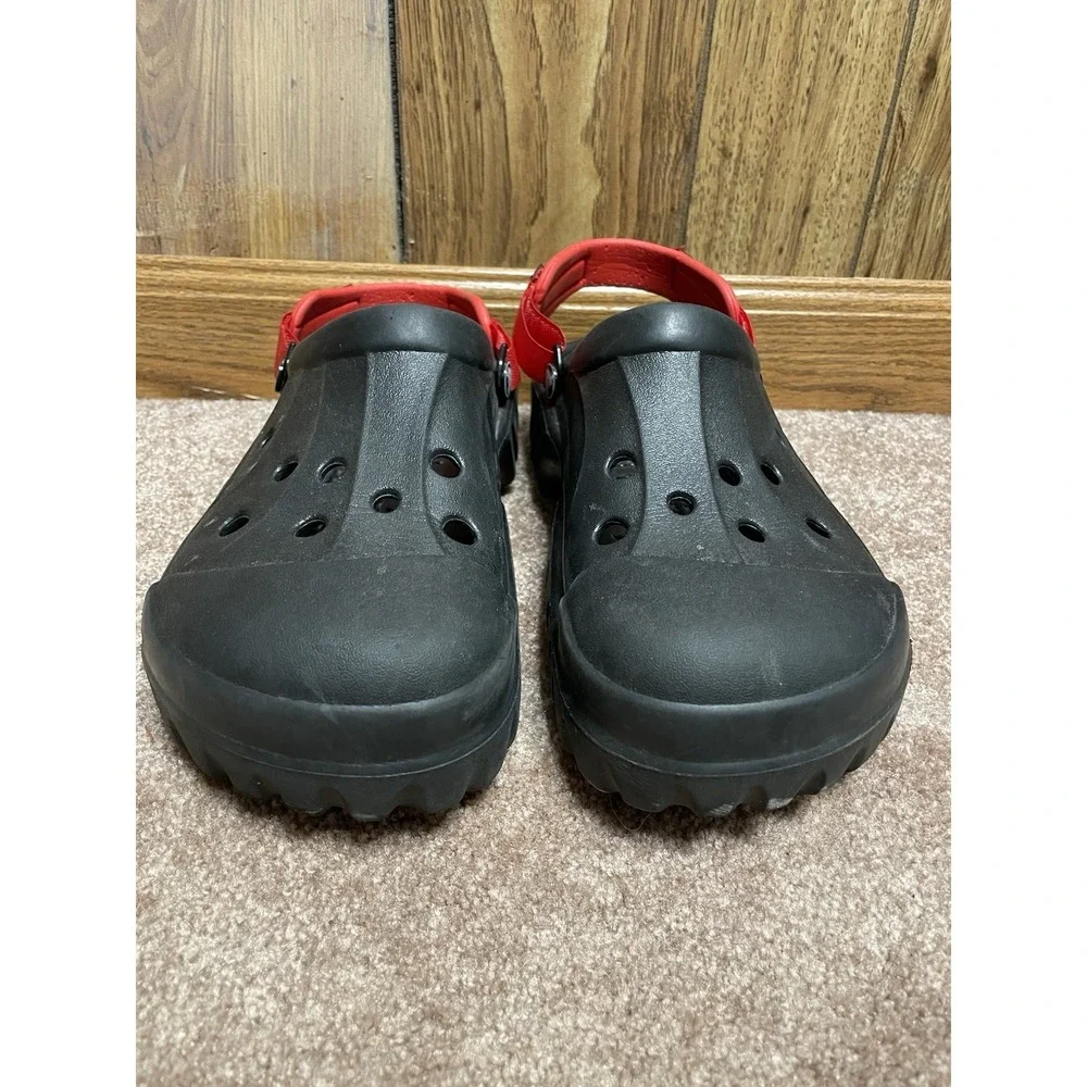 Crocs Off Road Sport Clogs Slides Slip On Adjustable Slingback Mens Sz 12 Black